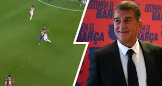 Laporta defends Leo after his first-ever red card for Barca