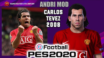 PES 2020 Faces Carlos Tevez 2008 by Andri Mod