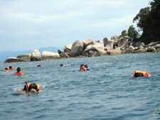 Snorkeling around Shark Point, Perhentian