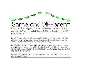 Concept of same and different 