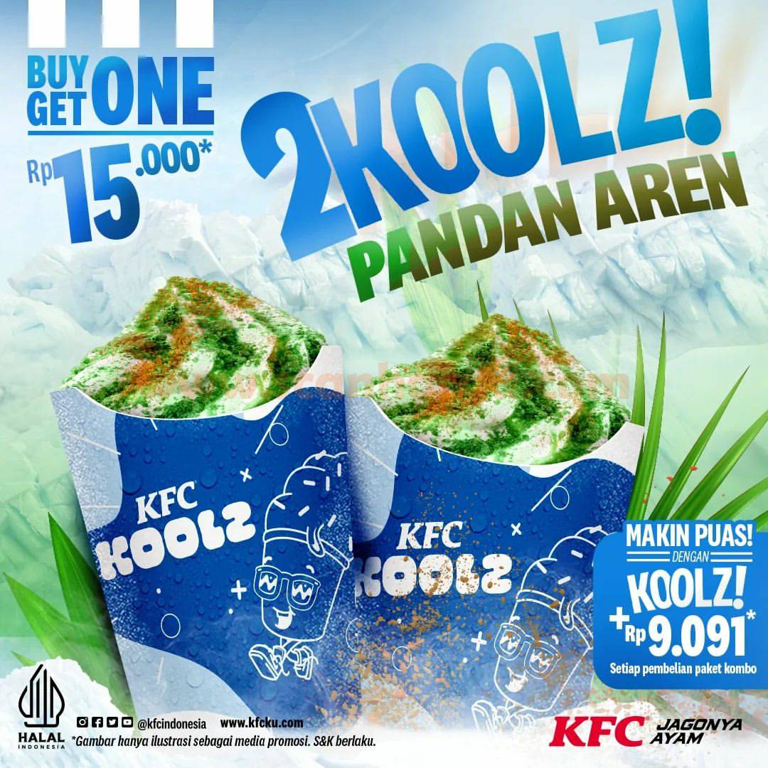 KFC KOOLZ PANDAN AREN – Es Krim Baru Cuma Rp. 15.000