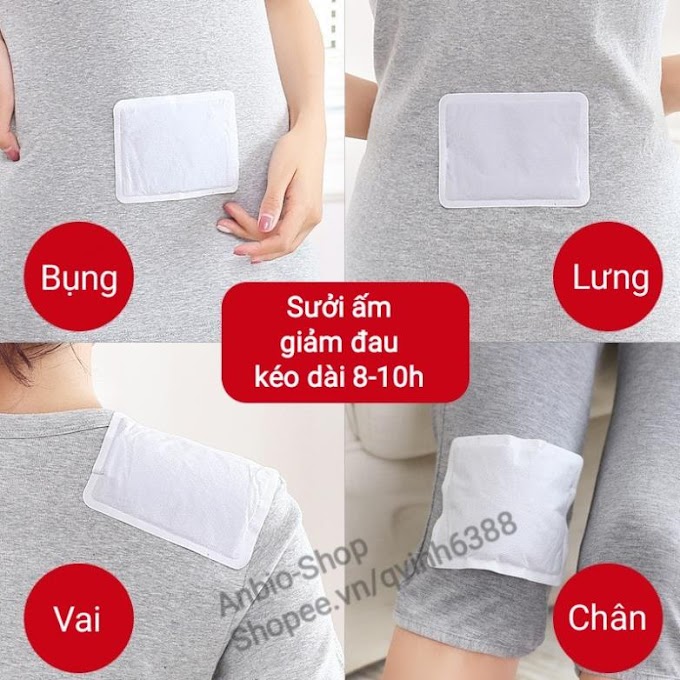 [ phuongmaiabcxyz ] Miếng dán giữ nhiệt chuột túi sưởi ấm, giảm đau hiệu quả - Phương Mai Store