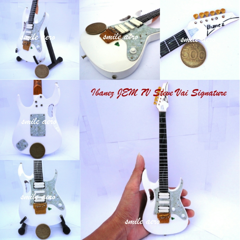 Miniatur Gitar  Ibanez JEM 7V Steve Vai Signature Series 