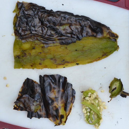 How to fire roast, char, and peel Hatch green chiles