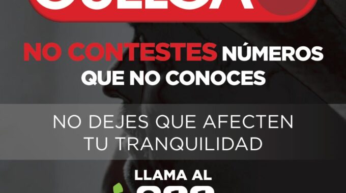 Crean campaña "cuelga" para prevenir extorsiones