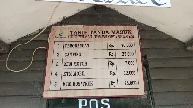 Harga Tiket Masuk Punceling 2023