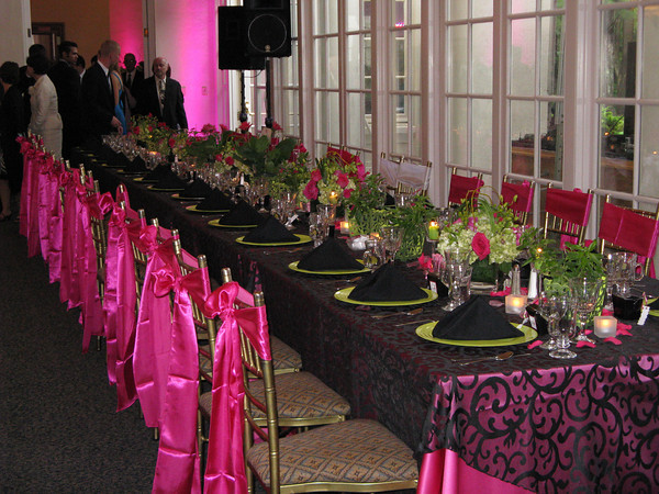 Pink Black Wedding