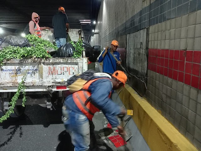                                   ¿Representa peligro desprendimiennto de lozas túnel 27 Febrero? Obras Públicas respronde