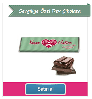 Sevgiliye Özel Ahşap Kutulu Dev Çikolata