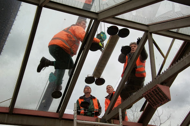 Baustelle Glasdacharbeiten, U-Bahnhof Zoologischer Garten, Hardenbergplatz, 10623 Berlin, 08.01.2014