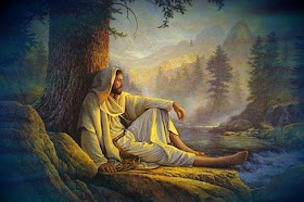 Jesus meditando