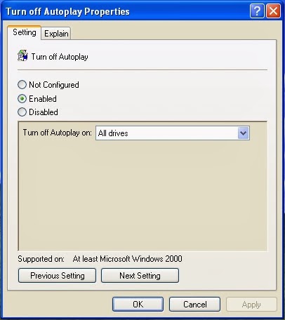 Cara Melumpuhkan Autorun di Windows XP
