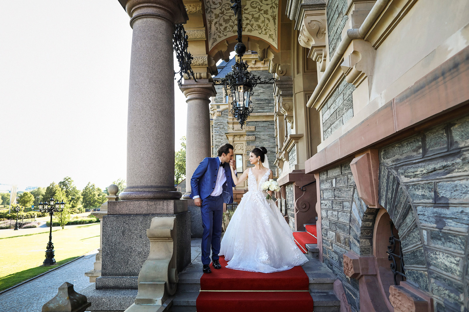 Brautpaar Fotos im Schloss Lieser Hotel