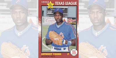 Anthony Young 1990 Jackson Mets card