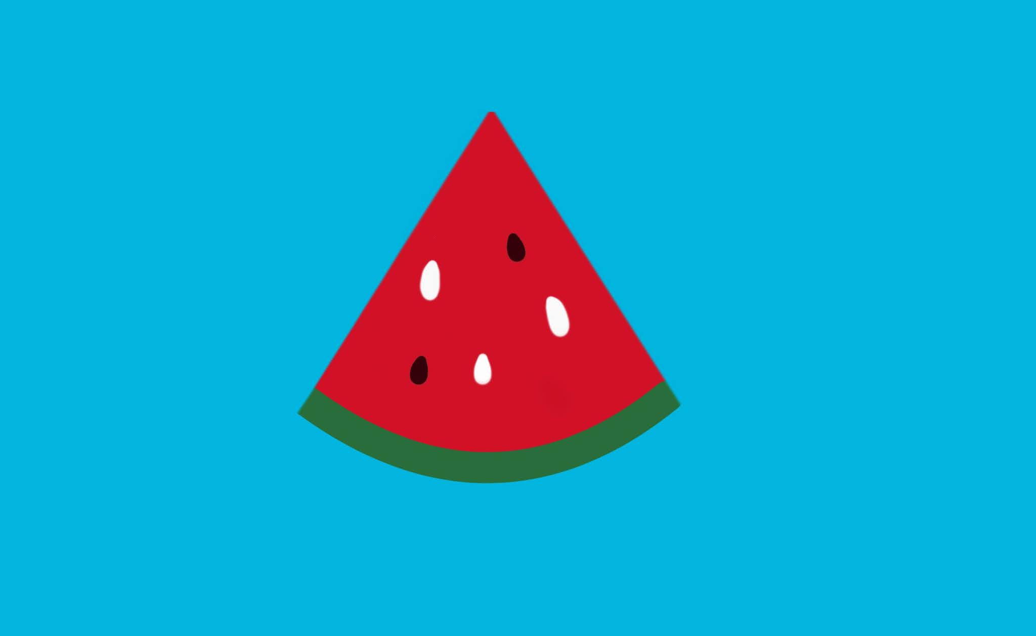 オレンジの断面のイラスト
