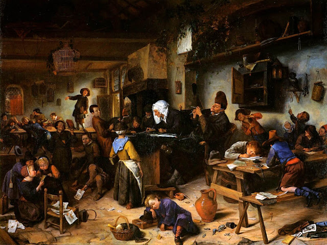 Jan Steen – Village School [1670]