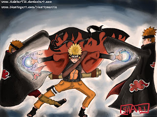 naruto double rasengan suriken shippuden hokage wallpaper