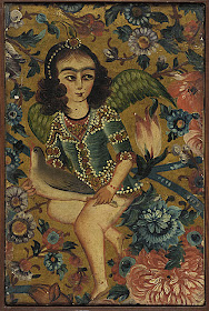 Angel with Bird, Iran, 19th century