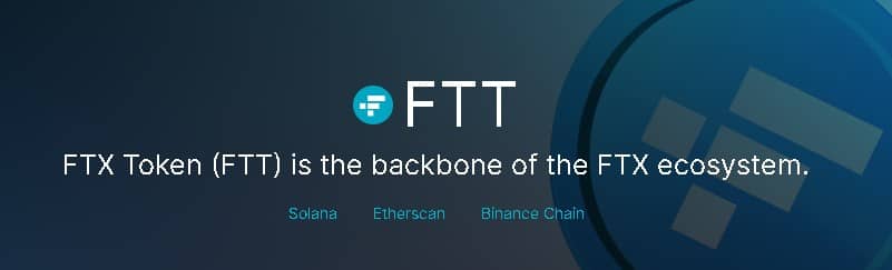 Image showing FTX native token, the FTT