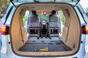 Fold-flat third row seating in 2015 Kia Sedona