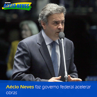 Aécio Neves faz governo federal acelerar obras