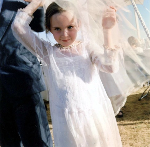  helps facilitate at the wedding of her sister Franny on Whidbey Island.