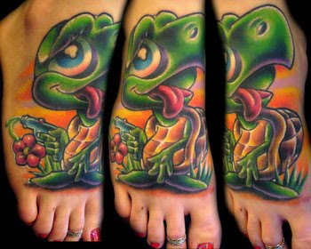 Cartoon Turtle Tattoo Design picture Gallery - Cartoon Turtle Tattoo Ideas