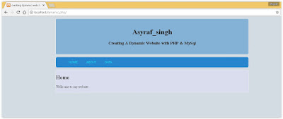  Creating a Simple Dynamic Web Sites amongst PHP together with MySQL Guide | Creating a Simple Dynamic Web Sites amongst PHP together with MySQL.