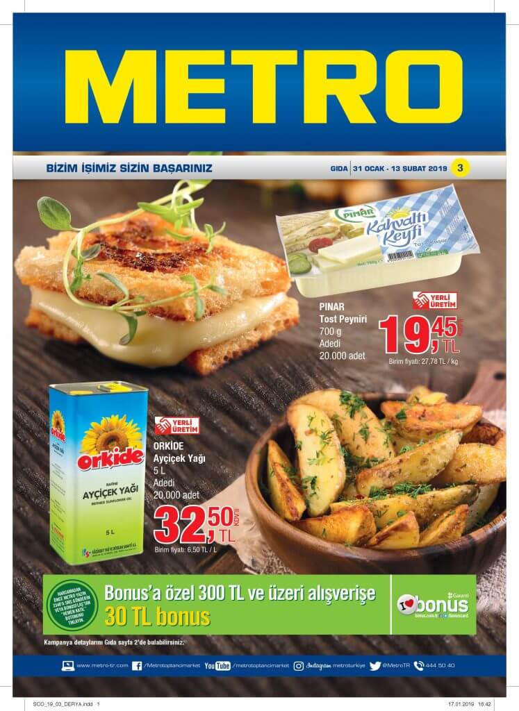 METRO MARKET 31 OCAK 13 ŞUBAT 2019 KATALOĞU