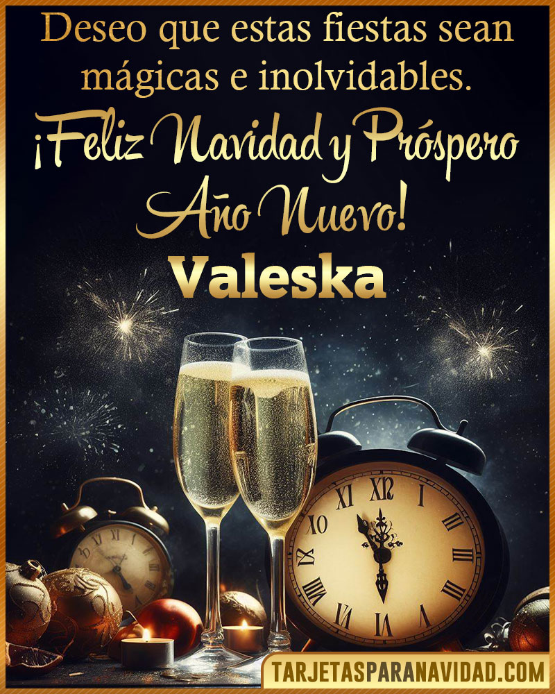 Feliz Navidad y Próspero Año Nuevo Valeska