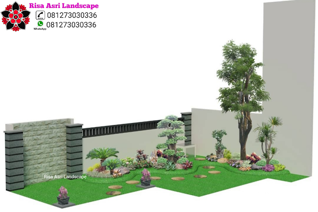 Tukang Taman Jakarta  Desain 3d Taman Garden Landscape - Risa Asri Landscape