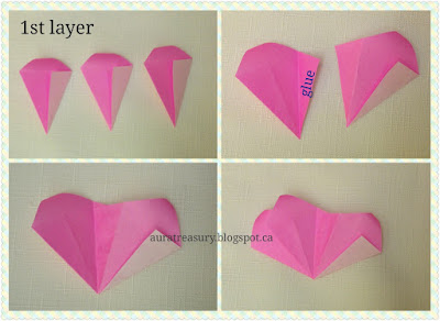 steps by steps making origami rose tutorial