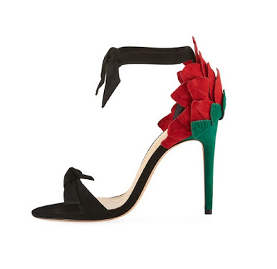 Alexandre Birman Rose Suede Barely There Stilettos