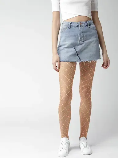 Fishnet Stockings With Skirts