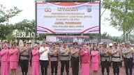 Kapolres Simalungun Pimpin Upacara Penghargaan Kenaikan Pangkat Luar Biasa Salah Satu Personel Polres Simalungun
