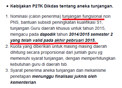 Tunjangan Fungsional 2015