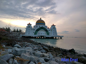 Sunrise Indah Masjid Selat Melaka Matahari Terbit