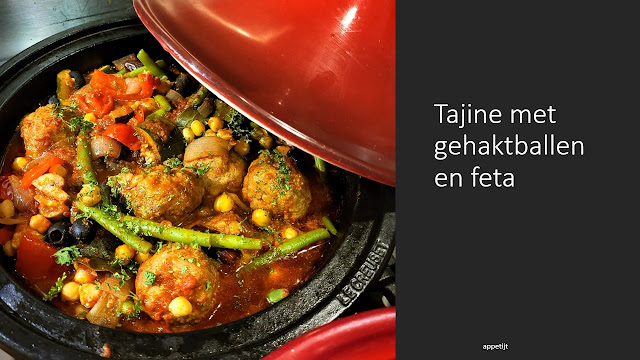 Tajine met gehaktballen en feta