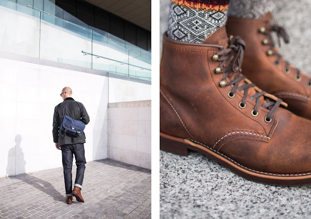 red wing blacksmith boots review, japanese socks by chup glenn clyde