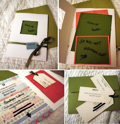  Bridal Shower Invites These are the adorable invites my MOH made for my 