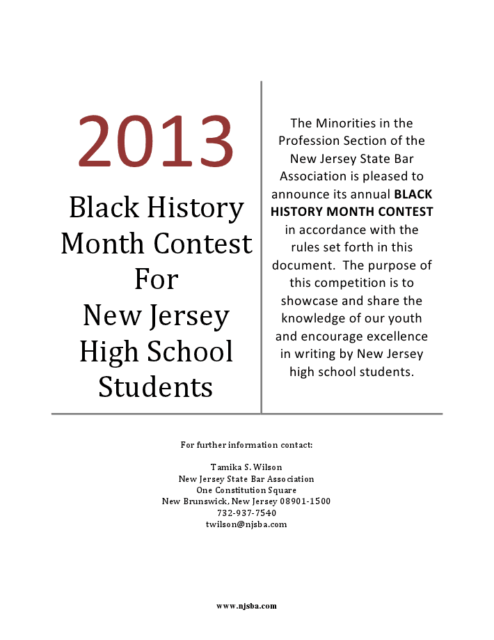 essay on black history month