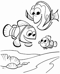 Adorable Fish Nemo Coloring Pages