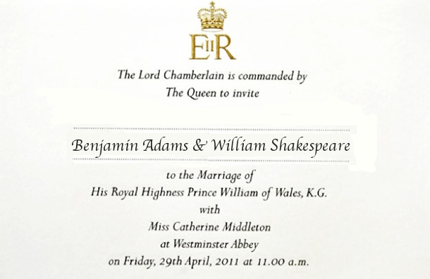 the royal wedding invite