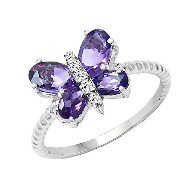 Amethyst Silver Rings