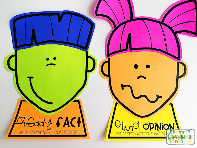 Fact and Opinion No Prep Printables and Activities | Hands-on fact and opinio activities, kids’ crafts, no prep printables, fact and opinion posters, fact and opinion anchor chart, and so much more!  Read how I make fact and opinion super engaging for young learners!  education | art | fact and opinion sort