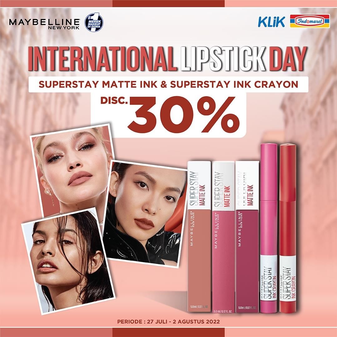 Promo INDOMARET Lipstick Day Diskon hingga 30%