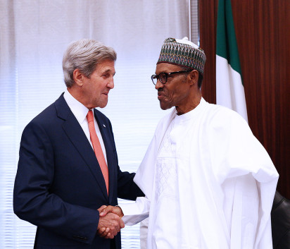 Kerry Meets Buhari In Aso Rock, Urged Him To Release Nnamdi Kanu And Let Biafrans Go