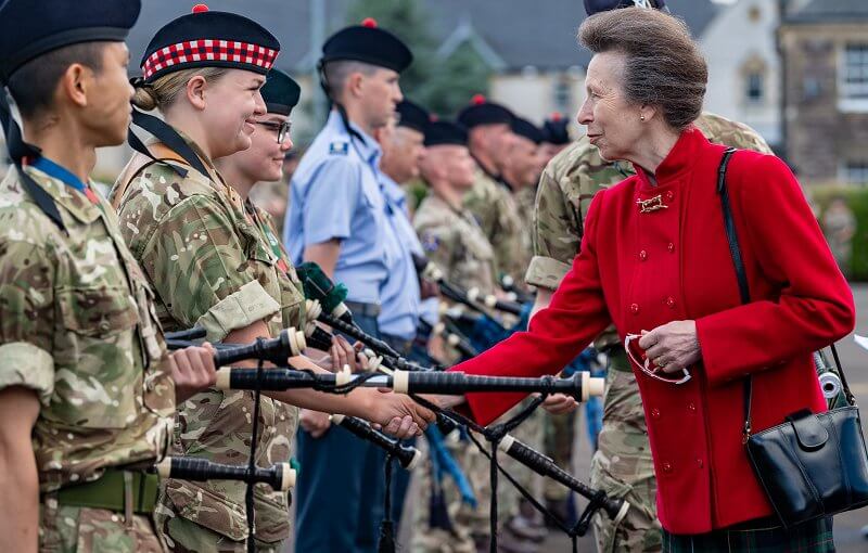 Princess Anne attended the rehearsal of Edinburgh Military Tattoo