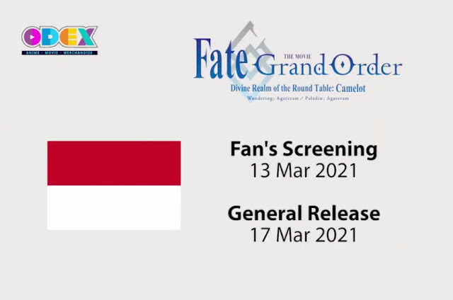 Tanggal Tayang FGO Movie Camelot