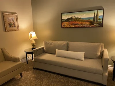 guest room sitting area at La Bellasera Hotel & Suites in Paso Robles, California